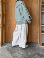 tumugu / コットン裏起毛×ニット ジャケット（MINT）