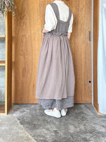【SALE】tumugu / ソリトリネン×コットンリネンボイルガーゼ マルチwayジャンスカ（GRAY）