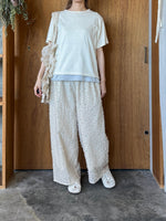 qiri / 花吹雪 jacquard frill bag (ベージュ)