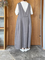 【SALE】tumugu / ソリトリネン×コットンリネンボイルガーゼ マルチwayジャンスカ（GRAY）