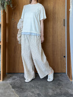 qiri / 花吹雪 jacquard frill bag (ベージュ)