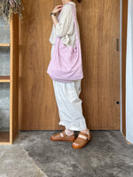【SALE】qiri / sashiko jacquard shoulder bag (ピンク)