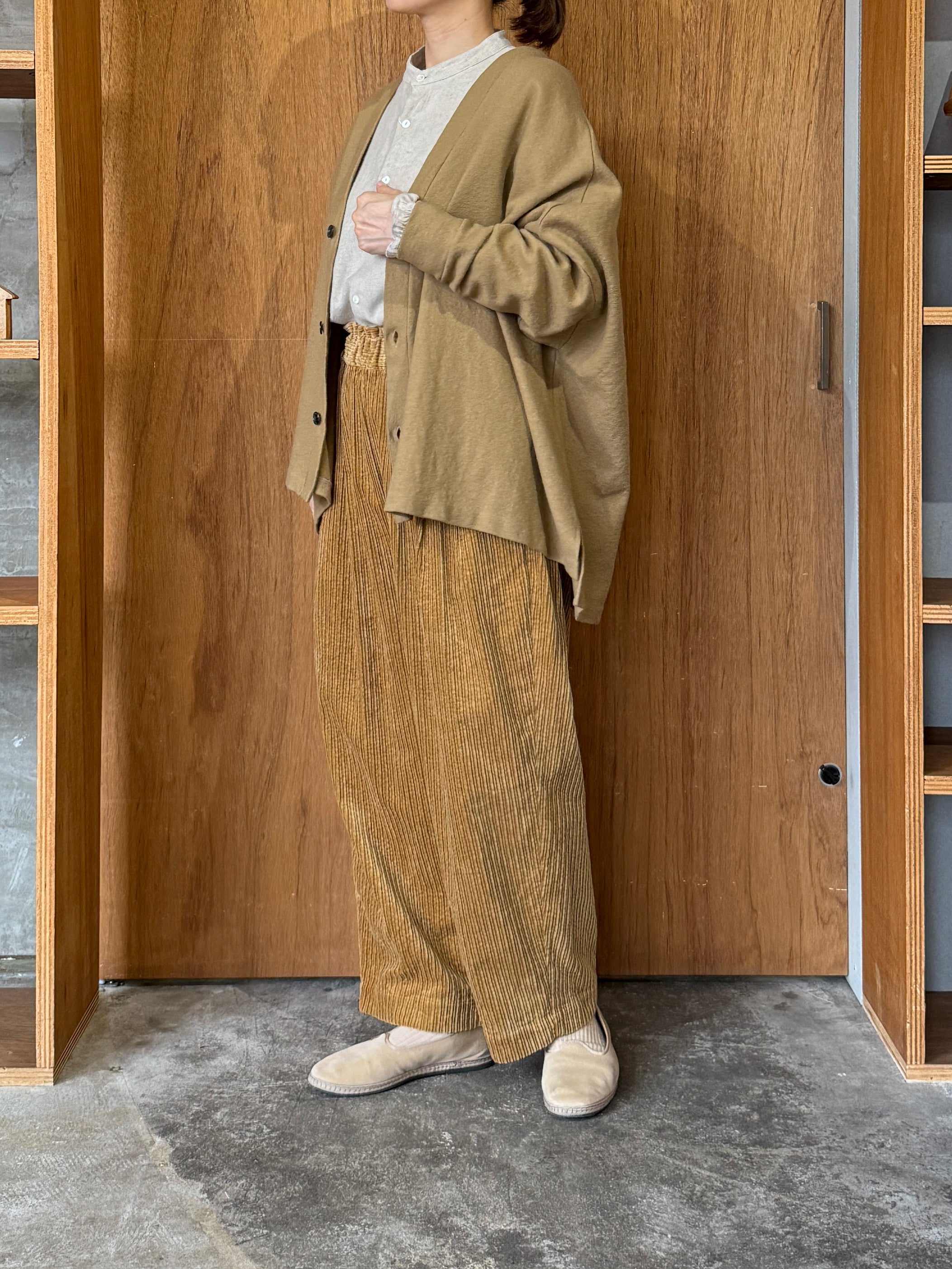 UNIVERSAL TISSU / 親子コーデュロイ イージーサルエルPT（キャメル）