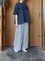 UNIVERSAL TISSU / クラシック天竺 イタリアンフィレレーススウィングフレームT（デニム×デニム）