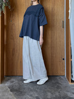 UNIVERSAL TISSU / クラシック天竺 イタリアンフィレレーススウィングフレームT（デニム×デニム）