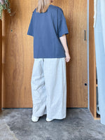 UNIVERSAL TISSU / クラシック天竺 イタリアンフィレレーススウィングフレームT（デニム×デニム）