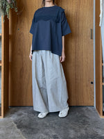 UNIVERSAL TISSU / クラシック天竺 イタリアンフィレレーススウィングフレームT（デニム×デニム）