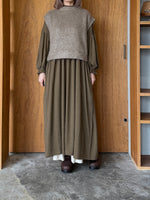 PARIS DE AOUNE /  シープヘアーモヘア ベスト（グレージュ）