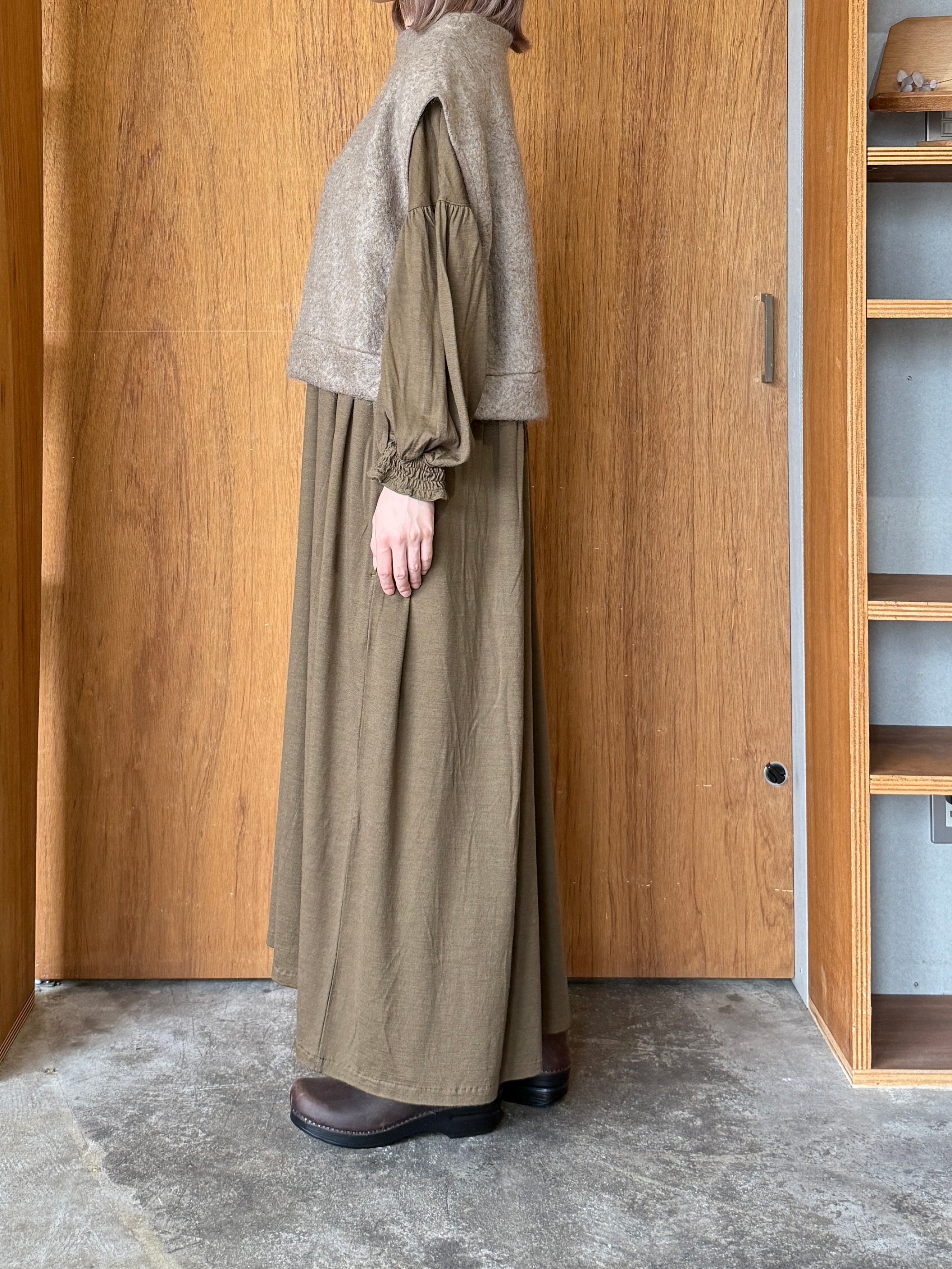 PARIS DE AOUNE /  シープヘアーモヘア ベスト（グレージュ）