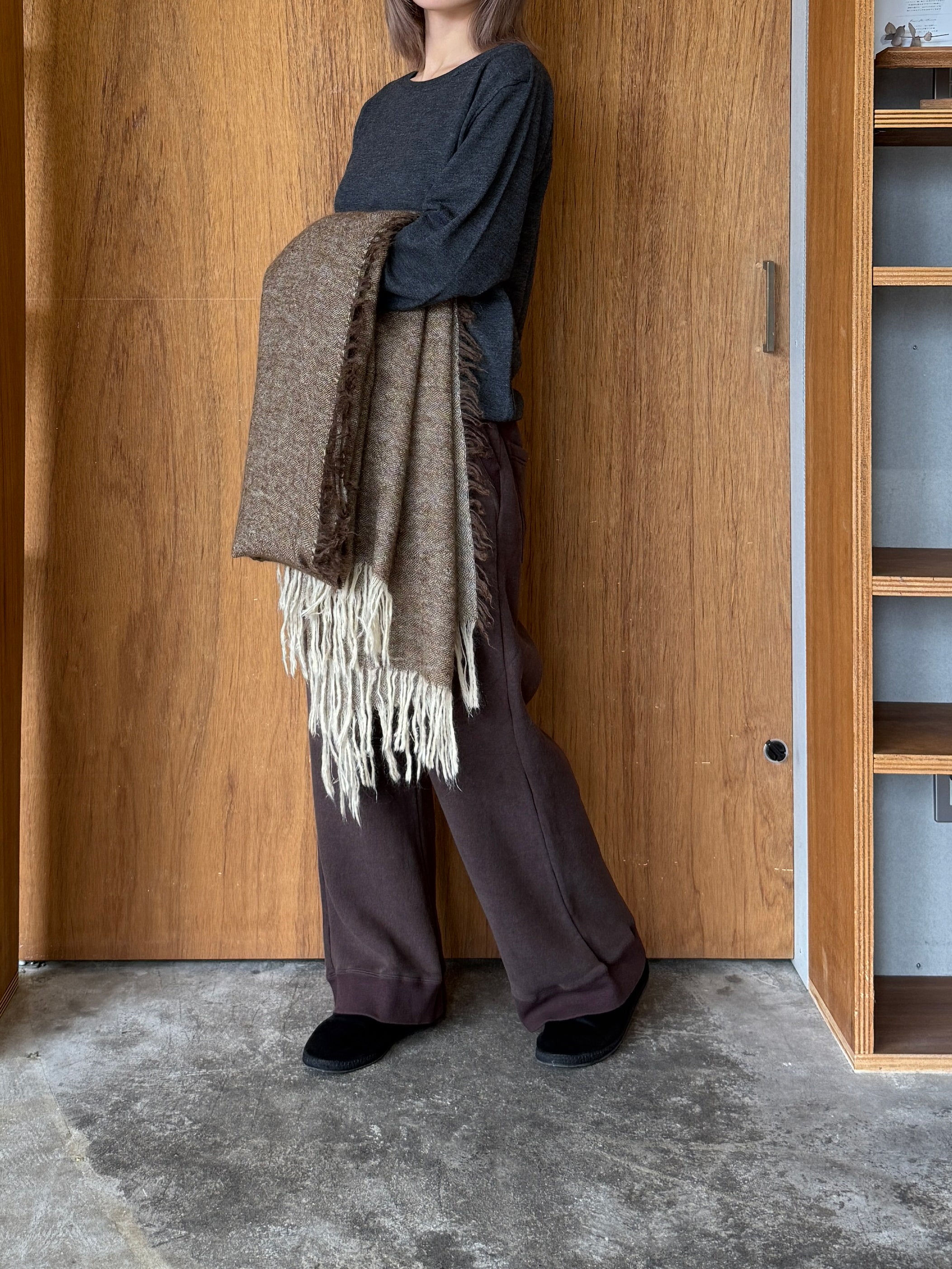 suzuki takayuki / high gauge knitted pullover（heather charcoal）