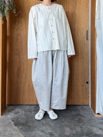 Vlas Blomme / C/L High Count カットオフブラウス (Vintage White)