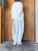 Vlas Blomme / C/L High Count カットオフブラウス (Vintage White)