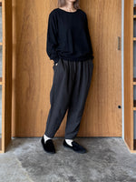 suzuki takayuki / high gauge knitted pullover（black）