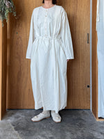 Vlas Blomme / C/L High Count カットオフジャンパースカート (Vintage White)