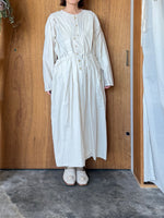 Vlas Blomme / C/L High Count カットオフジャンパースカート (Vintage White)