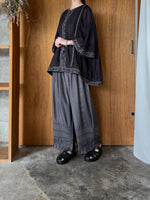 tumugu / カディコットン　ブラウス（BLACK）