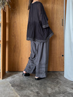 tumugu / カディコットン　ブラウス（BLACK）
