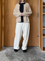Vlas Blomme / Tasmanian Wool ニットジャケット (Beige)