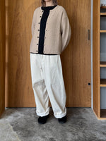 Vlas Blomme / Tasmanian Wool ニットジャケット (Beige)