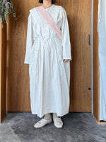 Vlas Blomme / C/L High Count カットオフジャンパースカート (Vintage White)