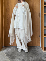 suzuki takayuki / herring-bone shawl（heather ivory）