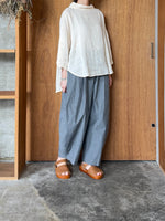 tumugu / リネンコットンフランス綾　ハイネックチュニック (KINARI)