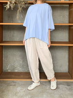suzuki takayuki / combination t-shirt（pale sky blue）