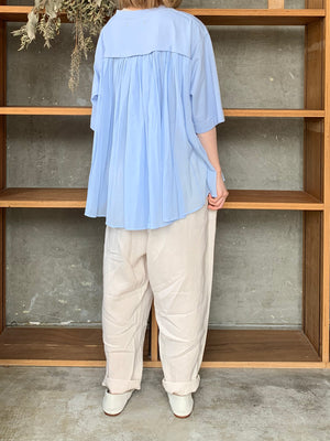 suzuki takayuki / combination t-shirt（pale sky blue）