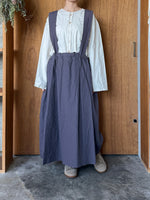 Vlas Blomme / C/L High Count カットオフジャンパースカート (Burgundy)