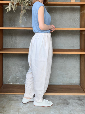 Re arrival!!　suzuki takayuki / linen tank top（frosty blue）