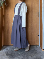 Vlas Blomme / C/L High Count カットオフジャンパースカート (Burgundy)