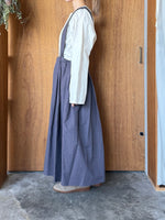 Vlas Blomme / C/L High Count カットオフジャンパースカート (Burgundy)