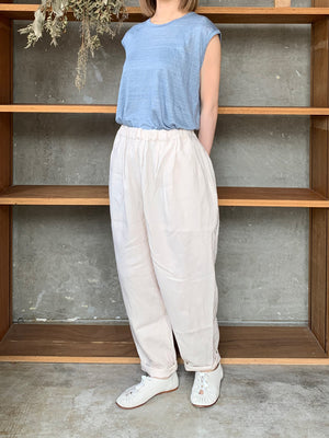 Re arrival!!　suzuki takayuki / linen tank top（frosty blue）