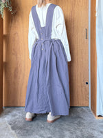 Vlas Blomme / C/L High Count カットオフジャンパースカート (Burgundy)