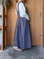 Vlas Blomme / C/L High Count カットオフジャンパースカート (Burgundy)