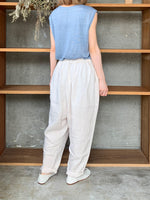 Re arrival!!　suzuki takayuki / linen tank top（frosty blue）