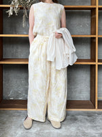 ROBE de PEAU / MARBLE PATTERN SLEEVELESS PULLOVER (SKIN MARBLE)