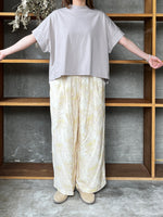 ROBE de PEAU / MARBLE PATTERN WIDE PANTS (SKIN MARBLE)