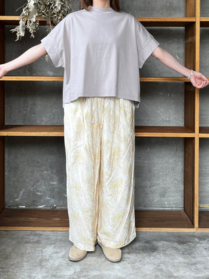 ROBE de PEAU / MARBLE PATTERN WIDE PANTS (SKIN MARBLE)