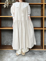 【SALE】ROBE de PEAU / SLEEVELESS CANVAS ONE PIECE (NATURAL)