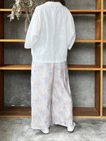 【SALE】UNIVERSAL TISSU / フレンチリネン ドルマンスリープシャツジャケット（オフ）