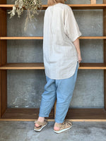 suzuki takayuki / round-collar shirt（beige）