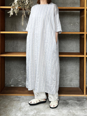 ROBE de PEAU / STRIPE PULLOVER ONE PIECE (BOLD STRIPE)