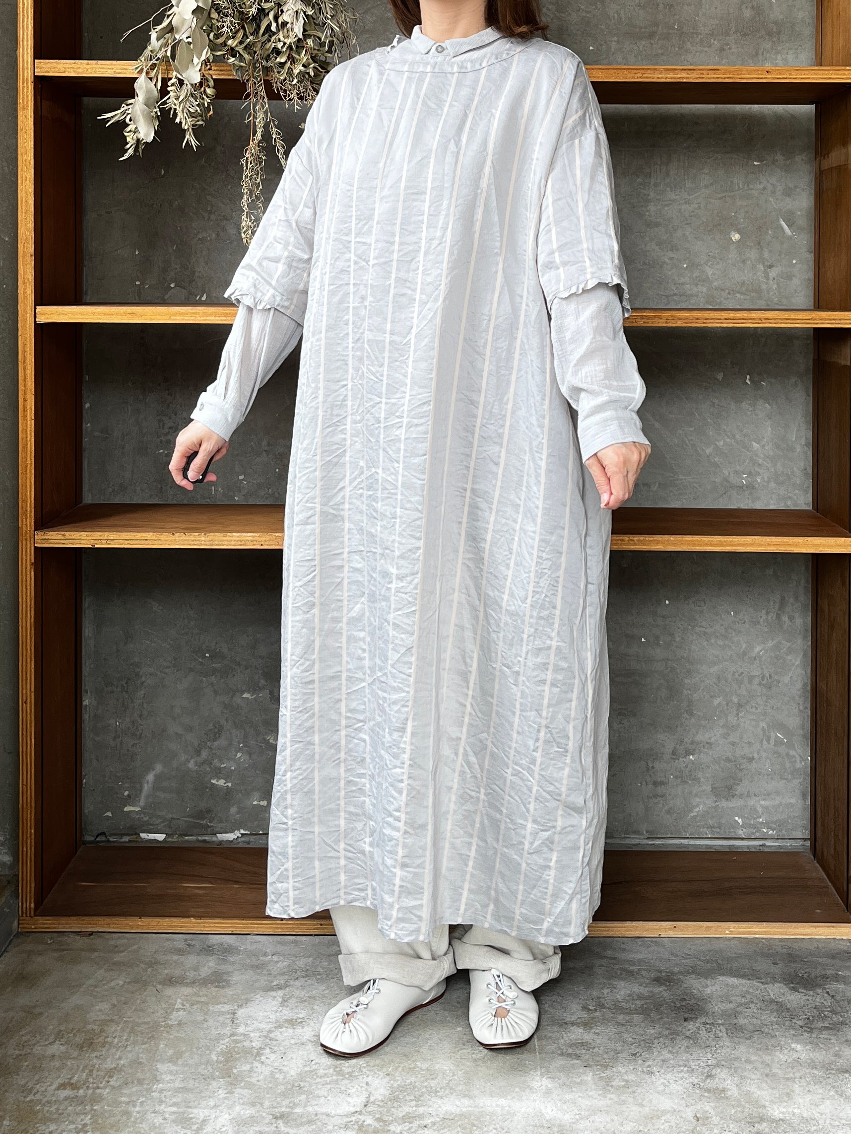 ROBE de PEAU / STRIPE PULLOVER ONE PIECE (BOLD STRIPE)