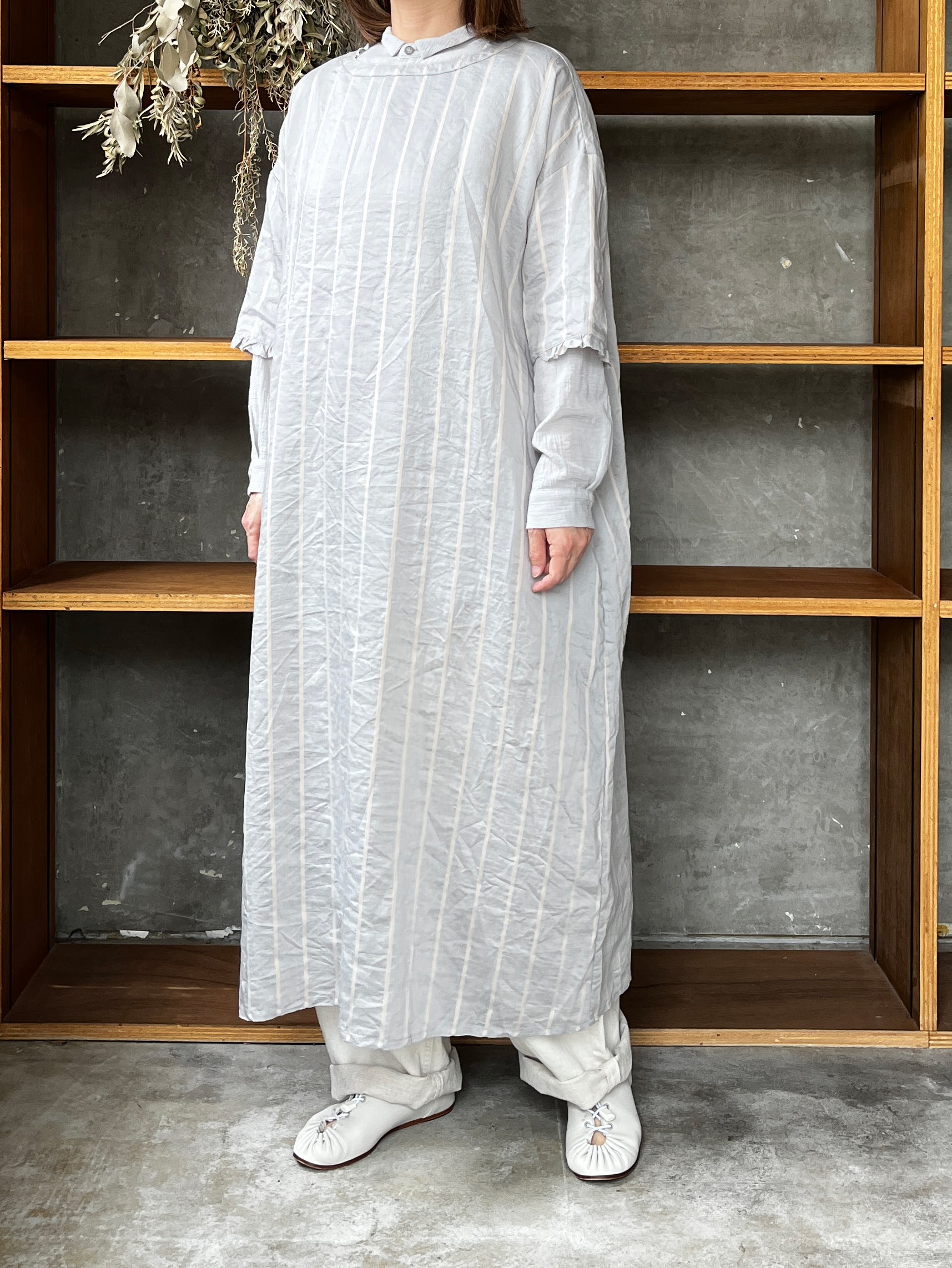 ROBE de PEAU / STRIPE PULLOVER ONE PIECE (BOLD STRIPE)