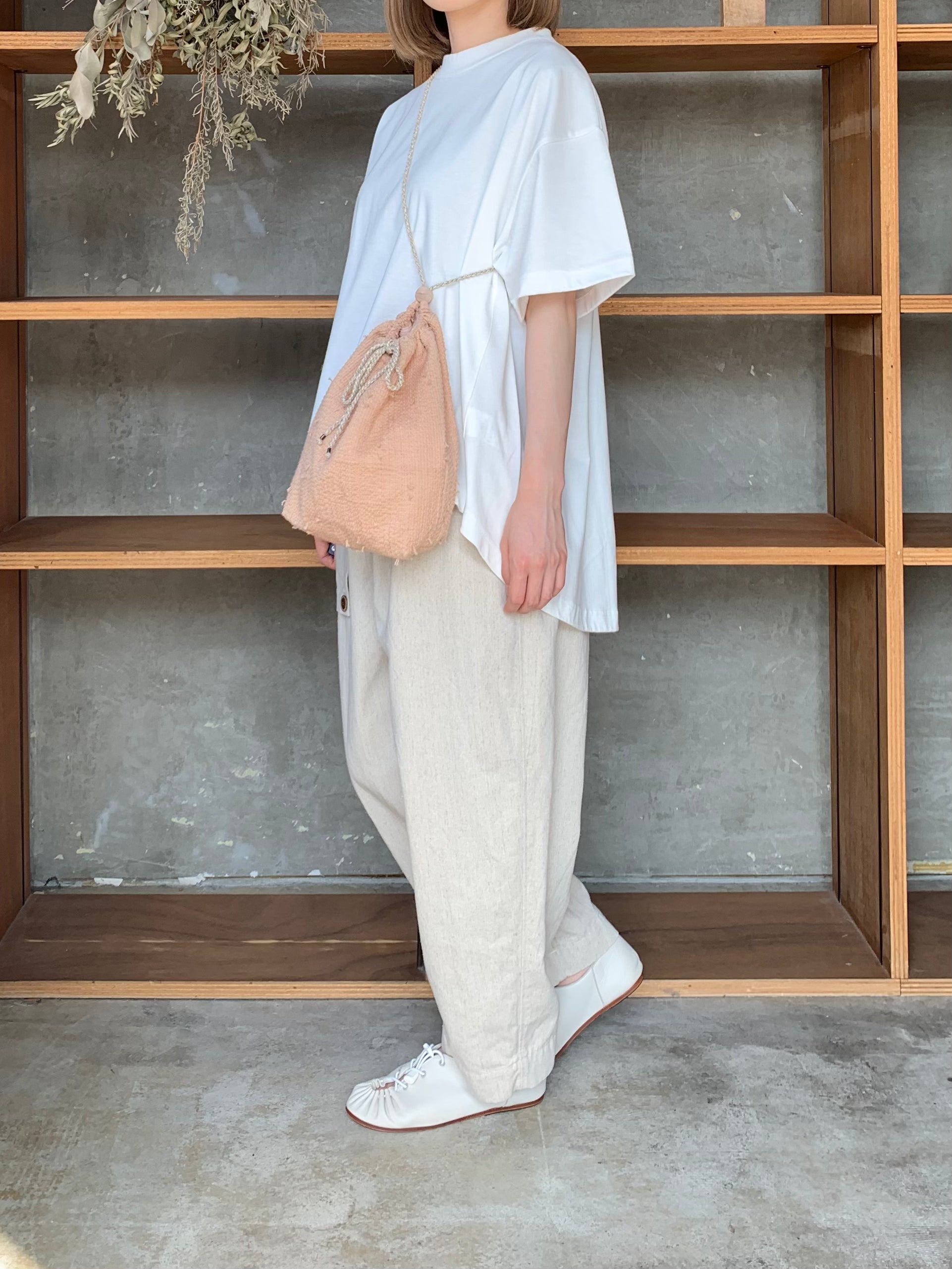 【SALE】TISSU / ヘビープレーティング天竺 BIG T（シロ）