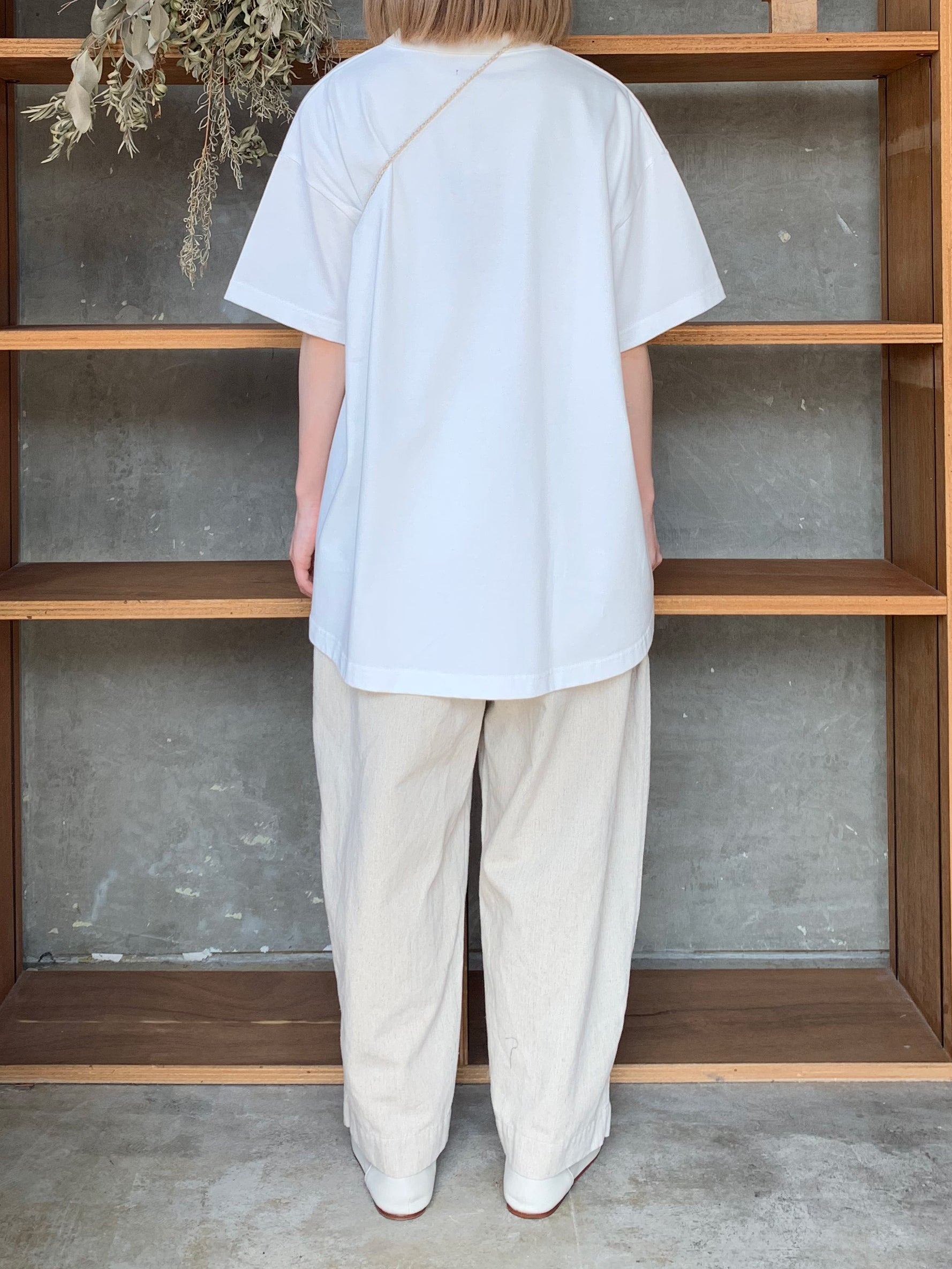 【SALE】TISSU / ヘビープレーティング天竺 BIG T（シロ）