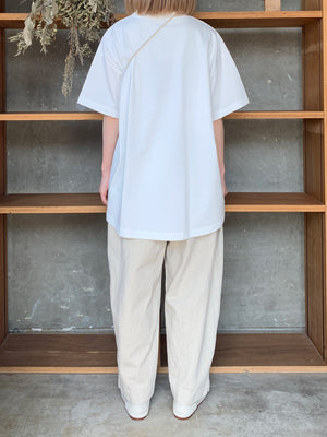 【SALE】TISSU / ヘビープレーティング天竺 BIG T（シロ）