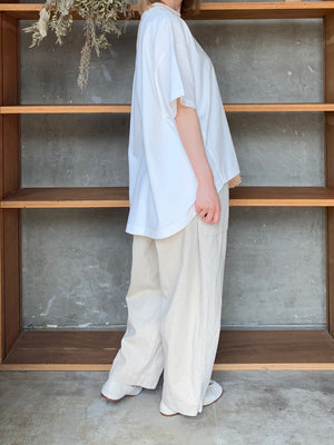 【SALE】TISSU / ヘビープレーティング天竺 BIG T（シロ）