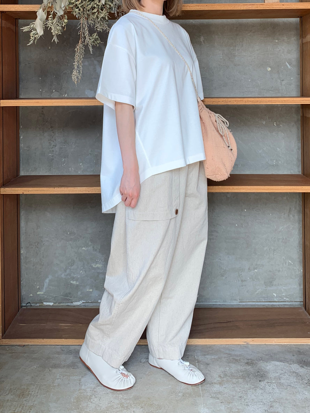 【SALE】TISSU / ヘビープレーティング天竺 BIG T（シロ）